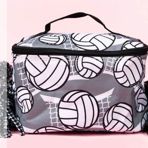 NGIL SPIKE IT Volleyball printed cosmetic bag.